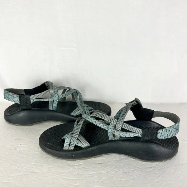 Chaco Women's ZX/2 Sport Sandals Size 9 Gorpcore Hiking Strappy Blue Grey - Image 3