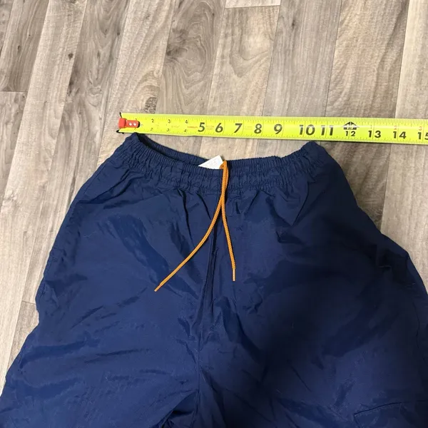Vintage Nike Retro Navy Blue Baggy Cargo Windbreaker Track Joggers Small - Image 5