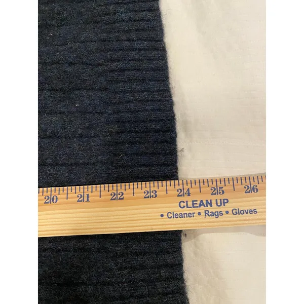 Club Room 100% Pure Wool Black Button Front Sweater Vest Men's Large Preppy - Image 7