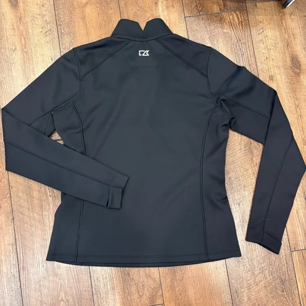 OtterBusiness Cutter & Buck Quarter Zip Pullover Top Women's Medium Black Soft - Image 3