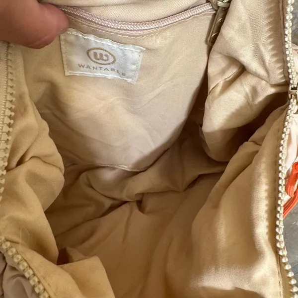 Wantable Tan Quilted Slouchy Puffer Shoulder Bag Purse - Image 7