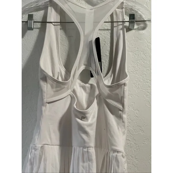 Fabletics white one piece tennis skirt dress gym new with tag L - Image 2