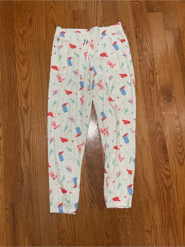 P.J. Salvage American Honey Cowboy Print Pajama Set - Image 8
