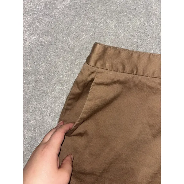 Everlane Khaki High‎ Waist Size 6 Side Zip up Shorts Pockets - Image 4