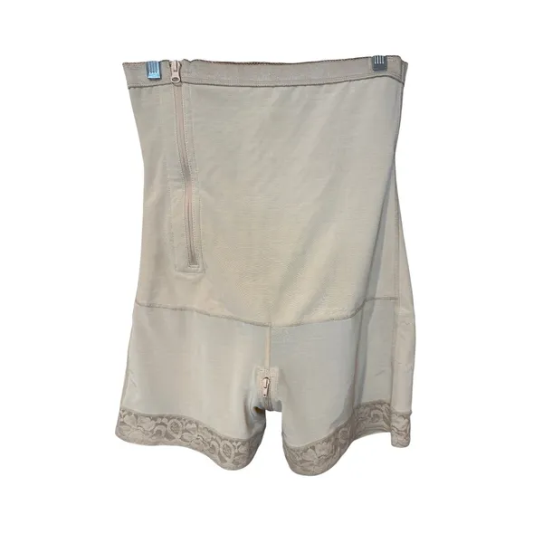 Shapellx AirSlim Postpartum Side Zipper Support Shorts Beige XL Shapewear - Image 3