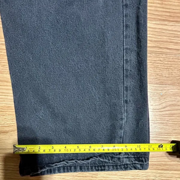 Forever 21 🏷️🏷️Women 33 Black wash, high rise, wide leg denim jeans - Image 9