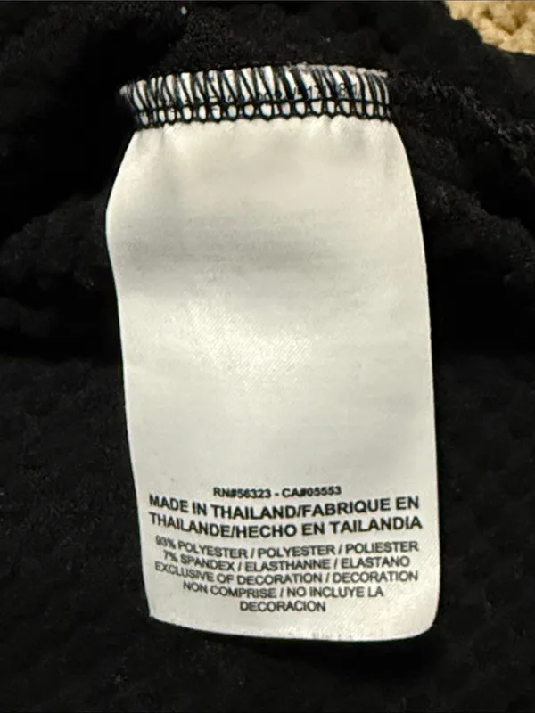 Nike Black Long Sleeve Half-Zip Pullover with White Swoosh - Image 4