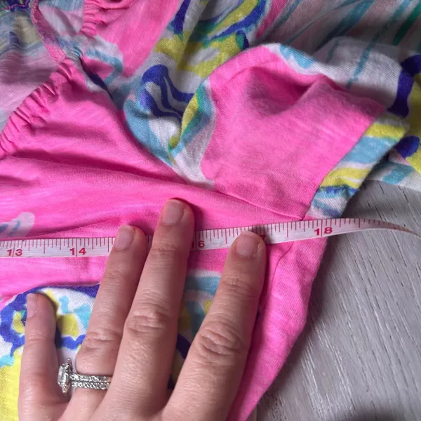 Lilly Pulitzer Alia fringe long sleeve tropical pink floral size small‎ - Image 4