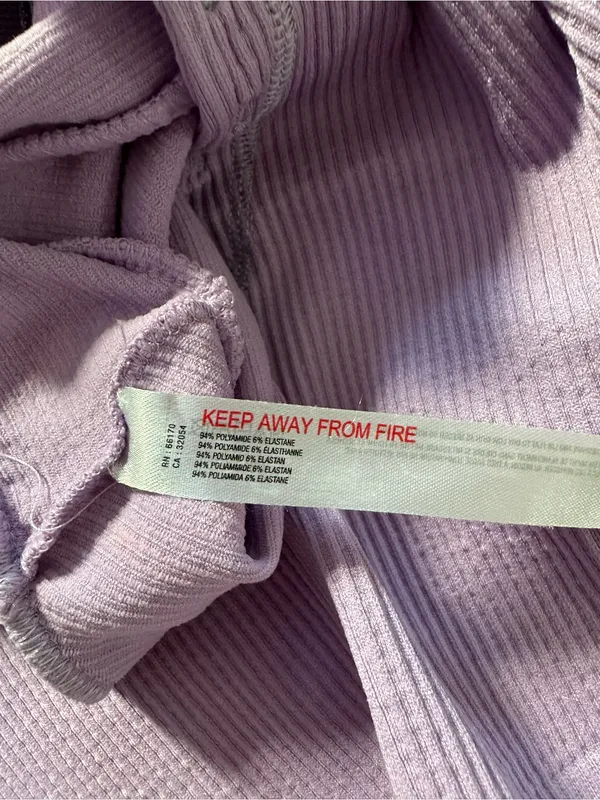 Out From Under Go For Gold Seamless Top Purple Size M/L Urban Outfitters Ribbed - Image 7