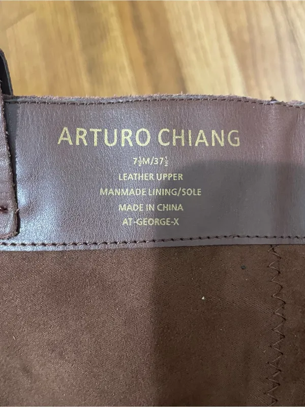 Arturo Chiang Leather Knee High Block Heel Riding Boots Brown Women’s Size 7.5 - Image 9