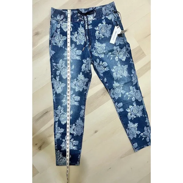Juicy Couture NWT Women Size 31 Laguna Floral Print Jeggings Jeans Retro Y2K - Image 11