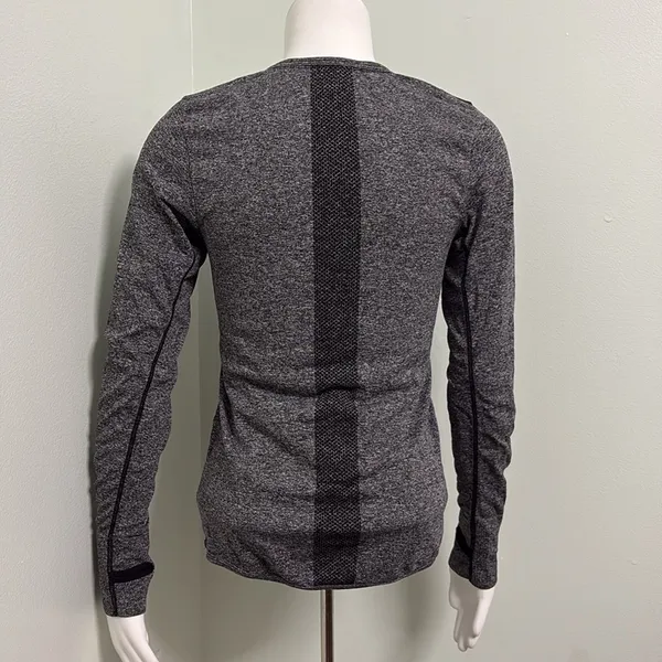 Orangetheory Fitness OTF Long Sleeve Gray Workout Tee Small - Image 5