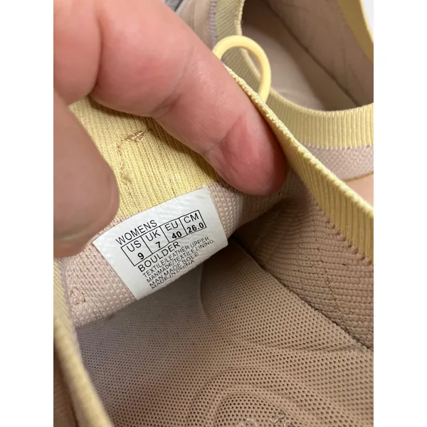 Nurture Boulder Sneakers Womens 9 Tan Yellow Excellent Mixed Media Low Top - Image 6