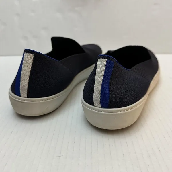 Rothys The City Slip On Shoes Womens Size 11 Navy Blue Knit Eco‎ Friendly Casual - Image 3