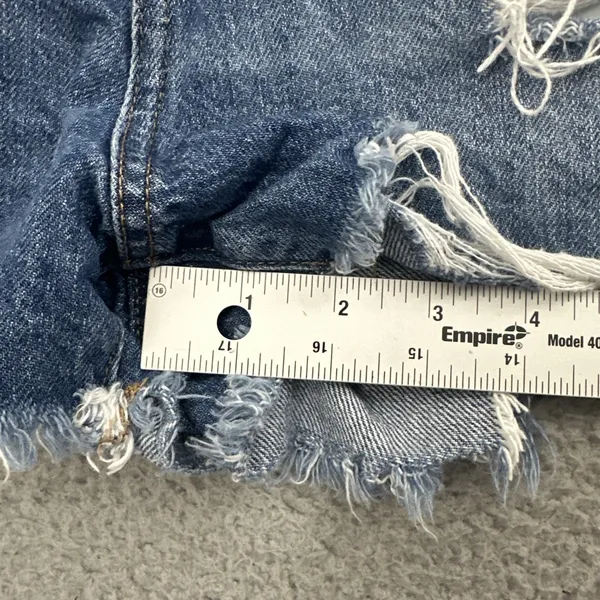 American Eagle Mom Denim Jean Shorts 2" Distressed Cut Off‎ Festival Women's 8 - Image 9