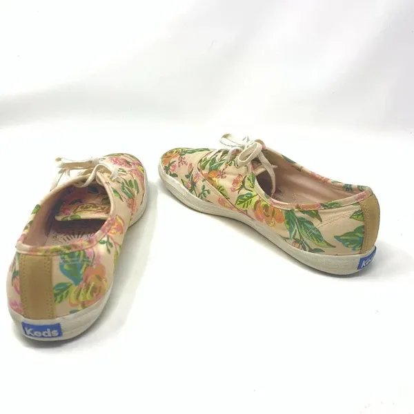 Keds x Rifle Paper Co. Champion‎ Low Top Lace Up Canvas Floral Sneaker - Image 7