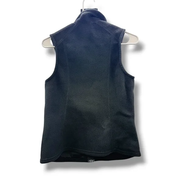 Patagonia Synchilla Fleece Vest Womens Small Black Full Zip‎ Outdoor Layering - Image 3