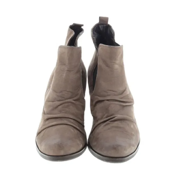 Paul Green Brown Leather Chunky Heel Ankle Boots Womens 10 Fall Slouchy Booties - Image 3