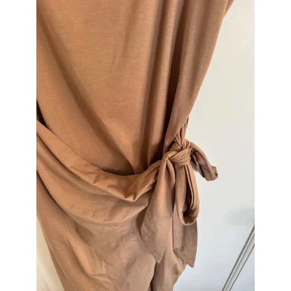 Lovers + Friends Kalhlo taupe brown midi dress size xs - Image 3
