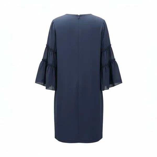 Navy Blue‎ Flare Party Cocktail Wedding Bridesmaid Church Office Dress Plus 18 - Image 3