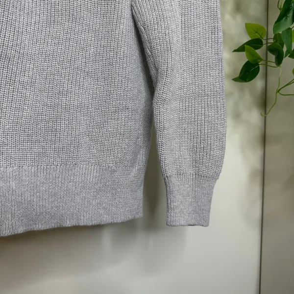 J. Crew V-neck Cotton Cashmere Blend Cardigan Sweater Heather Dove Medium BS950 - Image 12