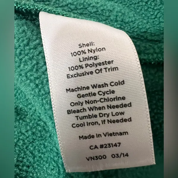 Talbots Green‎ Hunting Vest Fall Diamond Quilted Quilt Vest Fleece Lined - Image 7