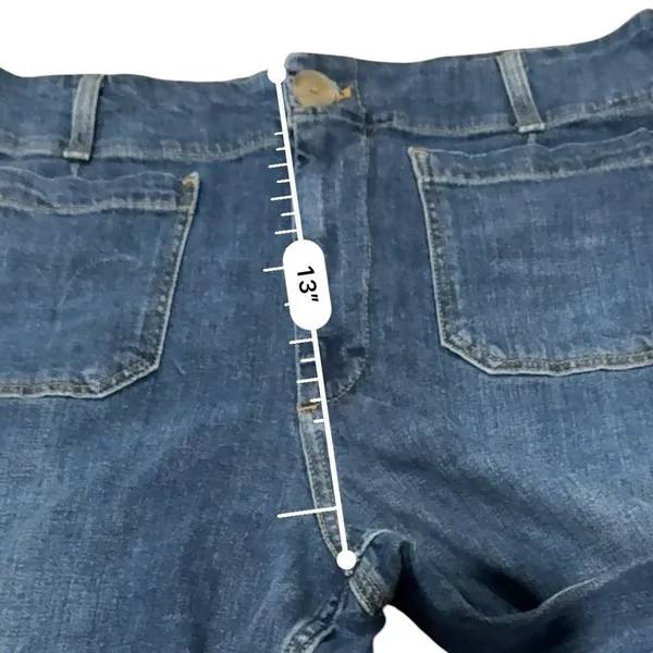 Maeve The Colette Jeans Womens 32 Blue High Rise Wide Leg Crop Anthropologie - Image 8