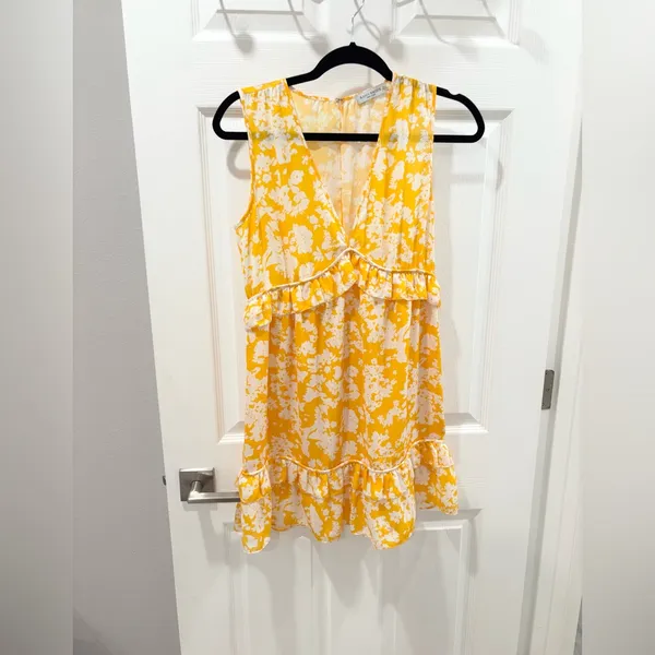 Ramy Brook Merida Yellow and White Floral‎ Dress size 0 - Image 4