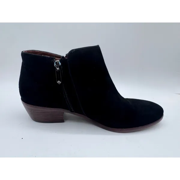 Sam Edelman‎ Ankle Boots Women's Suede Side Zip Pointed Toe Black 8M - Image 5