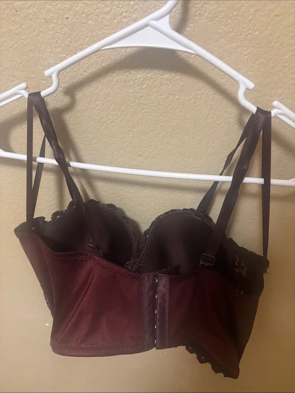 Windsor Embellished Lace Bustier Camisole - Deep Plum S Fall Pinup Coquette Punk - Image 3