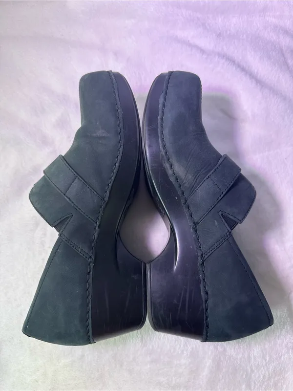 Dansko Black Buckle Clog Flats - Image 8