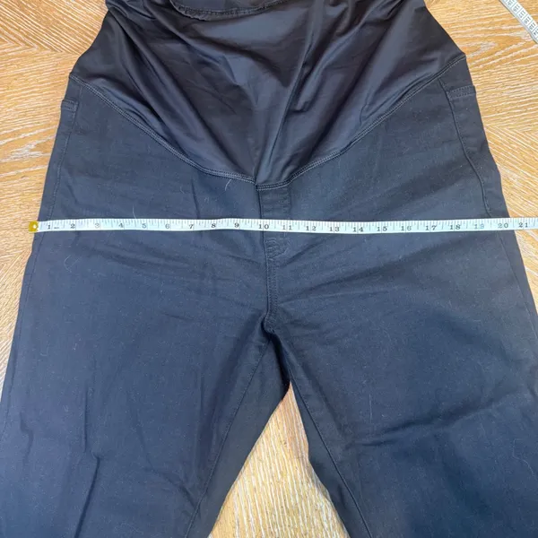 Madewell Maternity Skinny Jeans Over-the-Belly Black‎ Size 32 - Image 9