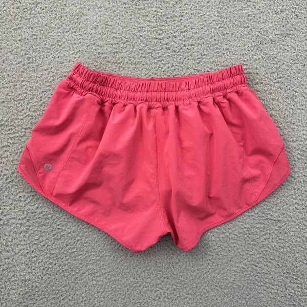 Lululemon Hotty Hot Shorts Low Rise 2.5" Lip Gloss Pink Athletic Women's 8 - Image 2