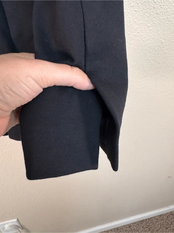 Spanx Black The Perfect Collarless Blazer Jacket Womens S Preppy Academia Classi - Image 3