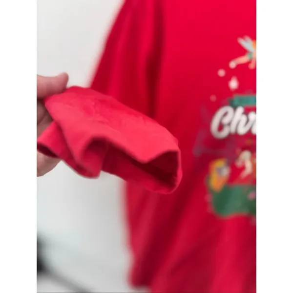 Disney Parks Disney World Do Not Open Until Christmas Characters Shirt 1X Red - Image 8
