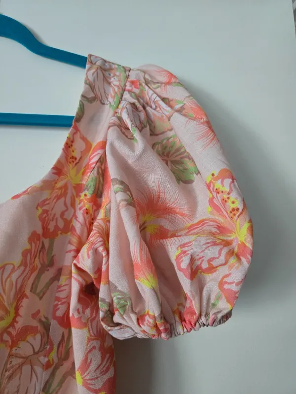 Mika & Gala Floral Puff Sleeve Mini Dress - Image 10