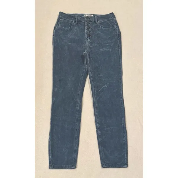 Free People We The Free Sun Chaser Corduroy Skinny Pants Gray Jeans Size 28 - Image 3