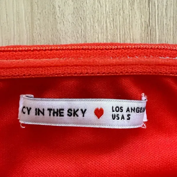 Lucy In The Sky Strapless Mini Dress Red Small NWT - Image 6