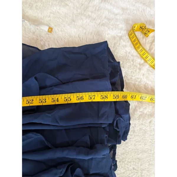 Lulus Alorna Dark Navy Sleeveless Ruffled Maxi Dress Size Small NWT Whimsical - Image 7