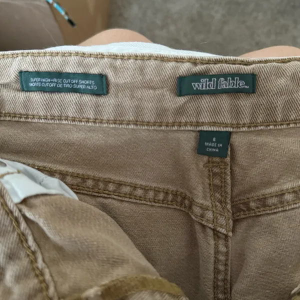 Wild Fable Brown/Khaki Denim Cutoffs - Image 3