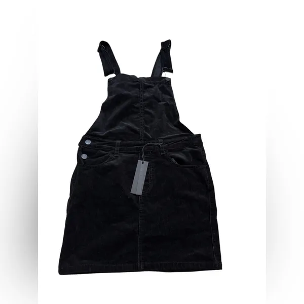 🖤✨ C’EST TOI‎ Black Denim Overall Dress Size M NWT ✨🖤 - Image 2