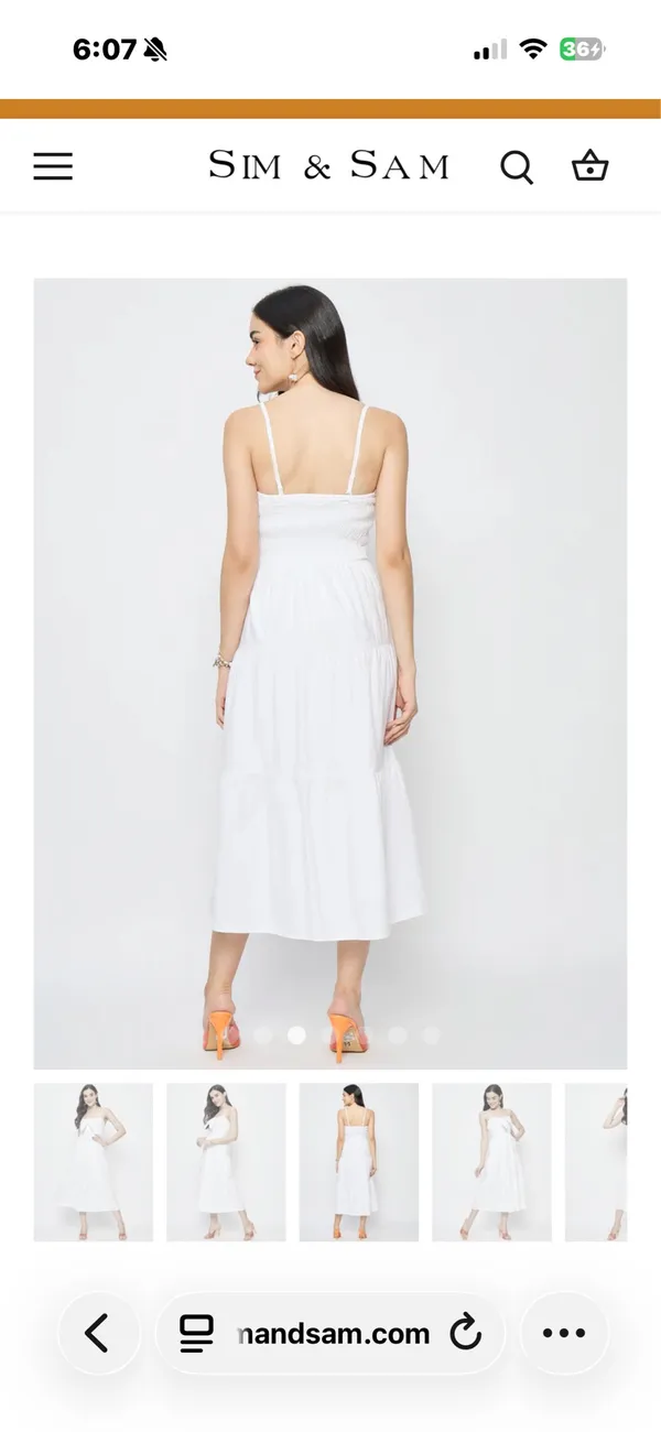 Sim & Sam Dress White - Image 2
