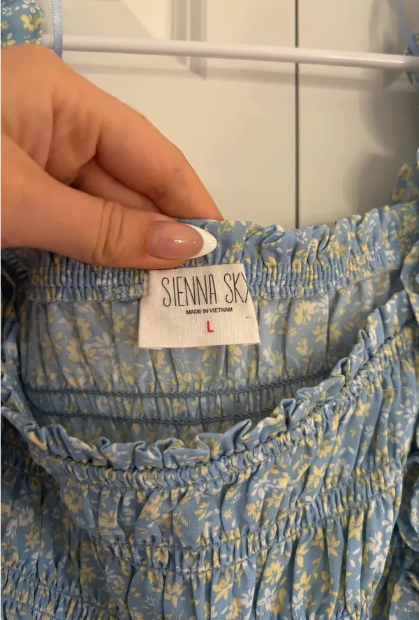 Sienna Sky Blue Floral Sundress - Image 3