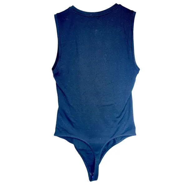 Abercrombie & Fitch Soft AF Black Sleeveless Crew Neck Tank Top Bodysuit Size S - Image 3