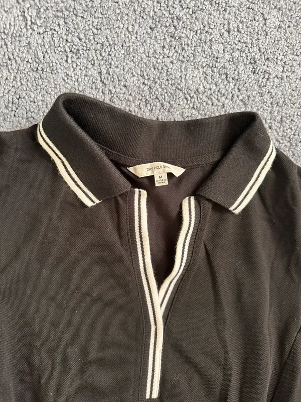 Preppy Polo Dress Black Size M - Image 2