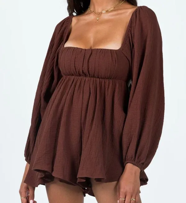 Princess Polly Beck Long Sleeve Romper - Image 2