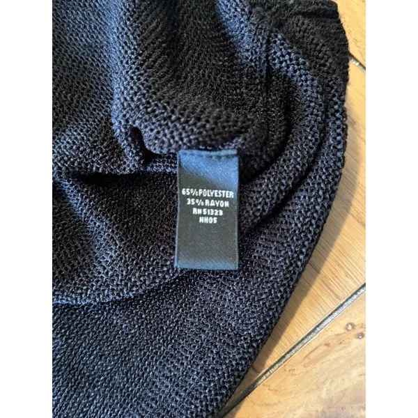 Josephine Chaus‎ Black Sleeveless Lightweight Polyester Blend Sweater Size Large - Image 6