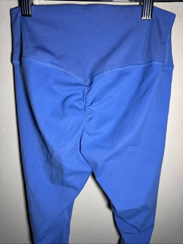Gymshark X Whitney Simmons Collab V2 Scrunch Back Blue Legging High Rise Size S - Image 5