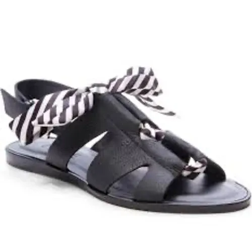 1. State Teena black leather sandals‎ women's size 7.5 casual gladiator style - Image 2
