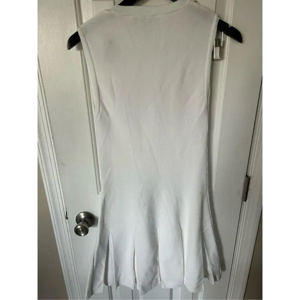 Zara white flared skirt size XS knitted - Image 2